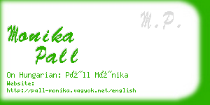 monika pall business card